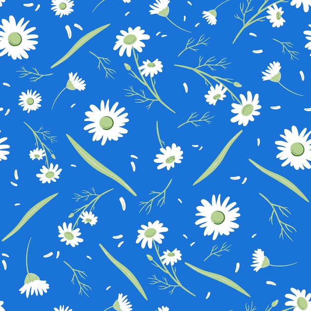 Flat small flowers pattern