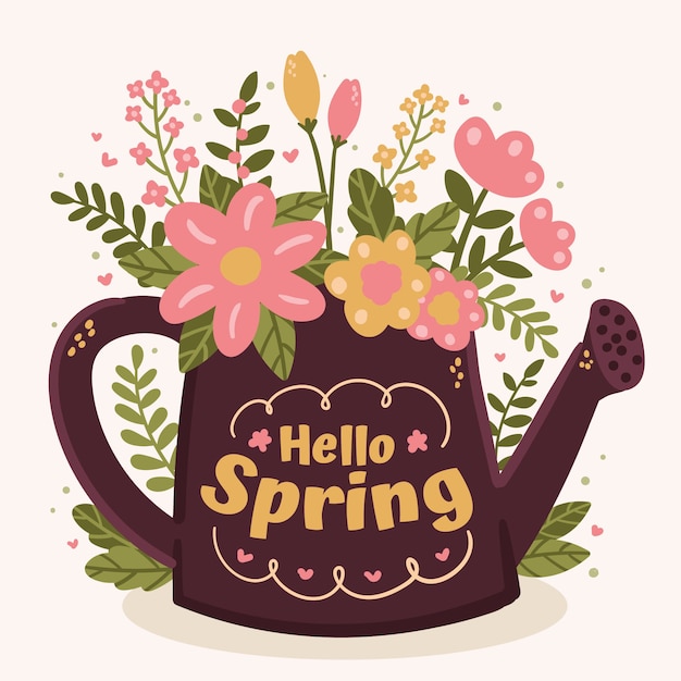 Flat spring illustration