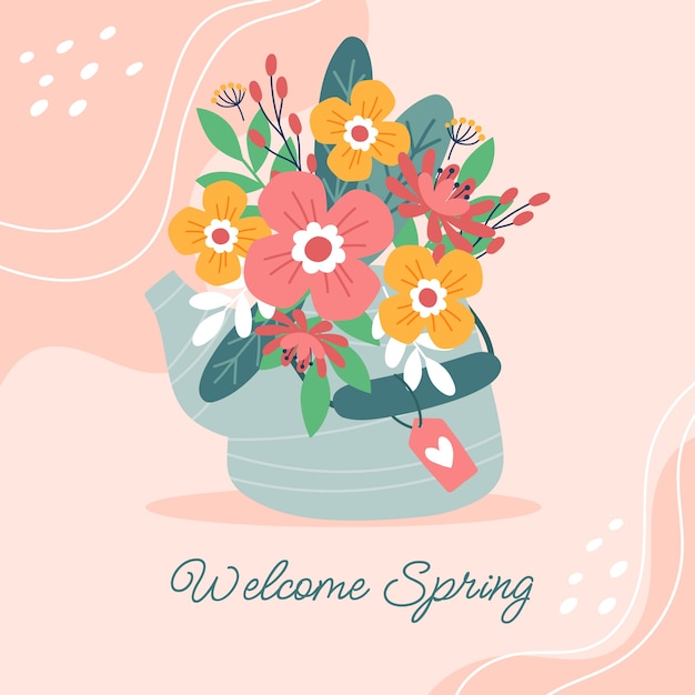 Flat spring illustration