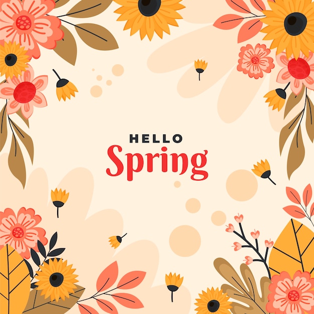 Flat spring illustration