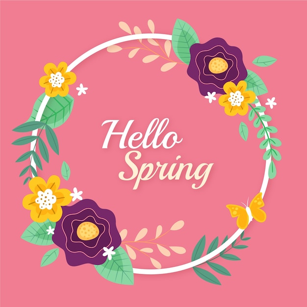 Flat spring illustration