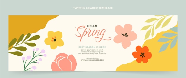 Flat spring twitter header