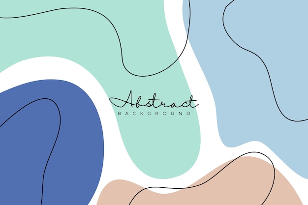 Flat style abstract lines background