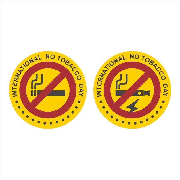 Vector flat symbol of no smoking sign