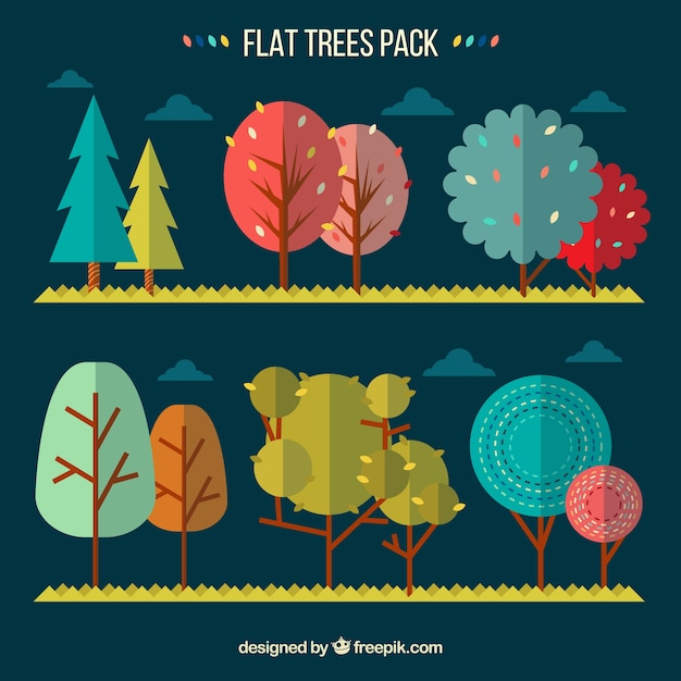 Flat trees pack