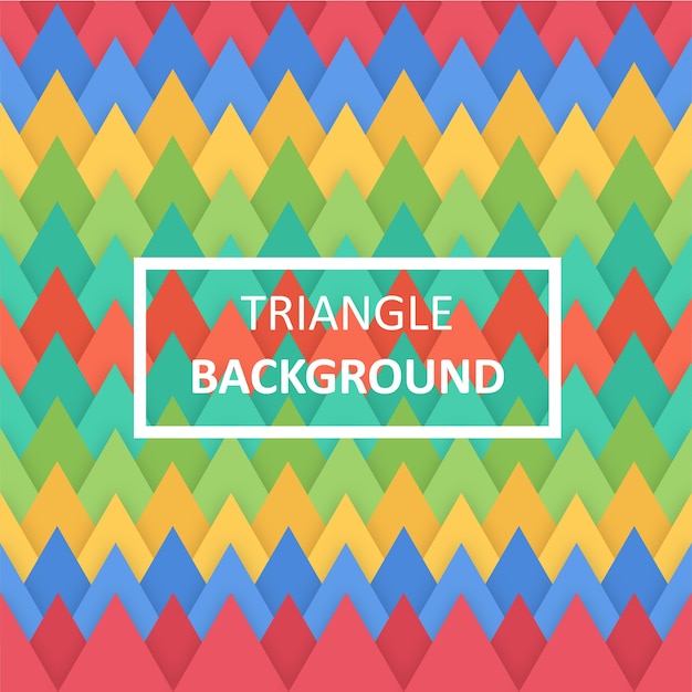 Flat triangle background