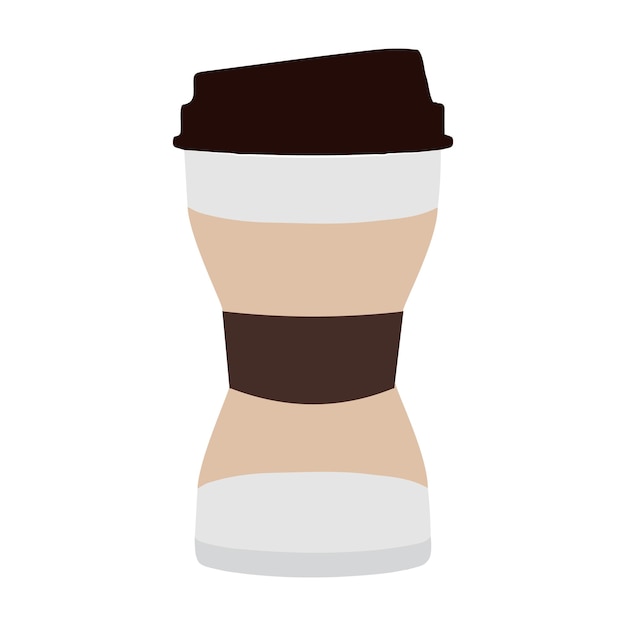 Flat Vector Coffee Cup Illustration