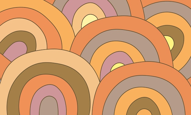 Flat vector groovy background