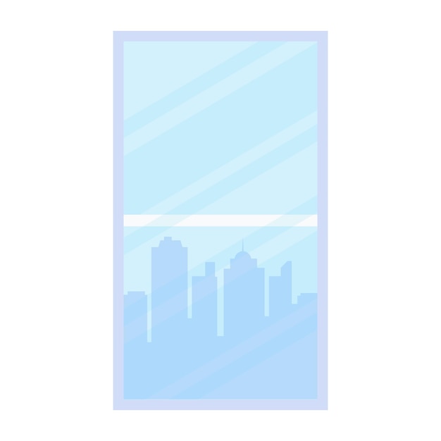 Flat vector icon of window