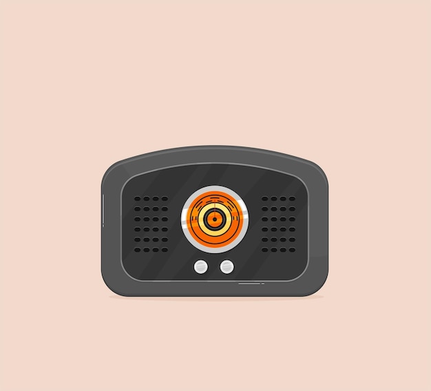 Flat vector illustration Radio Flat icon