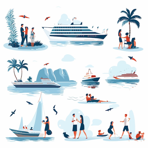 Flat_vector_illustrations_Set_of_Cruise_vacation