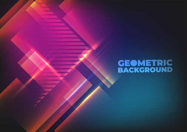 Flat vector Minimal geometric background Dynamic shapes composition Eps10 vector