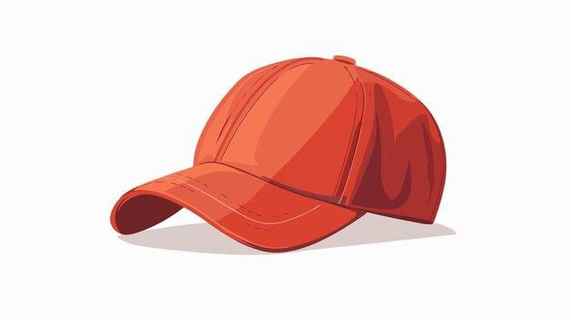 Vector flat vector sport cap icon isolated on white background