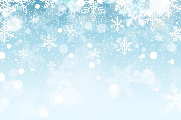 Flat winter background