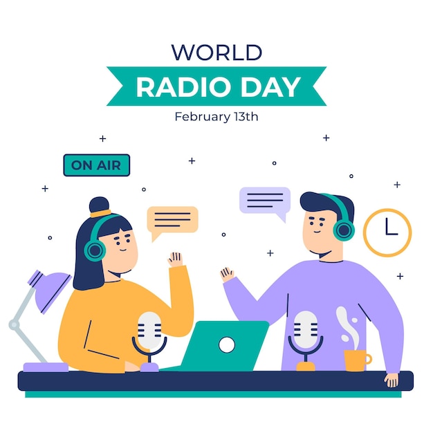 Flat world radio day