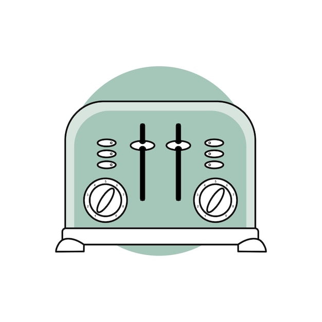 Flatstyle toaster icon