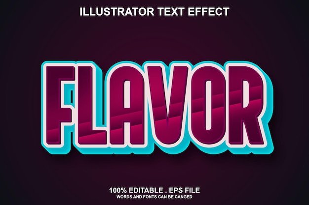 flavor text effect editable