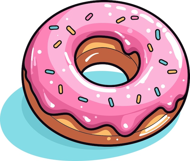 Flavorful Donut Vector Artwork Dazzling Donut Illustration Pack