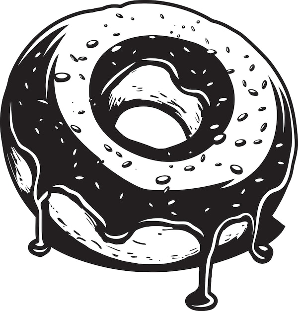 Vector flavorful fantasy emblematic design tempting treats donut icon vector