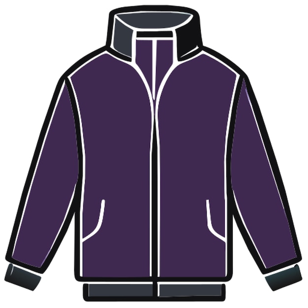 Vector fleece jacket icon