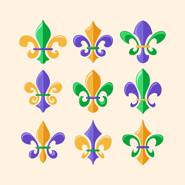 Fleur De Lis or Royal Lily Symbol Collection