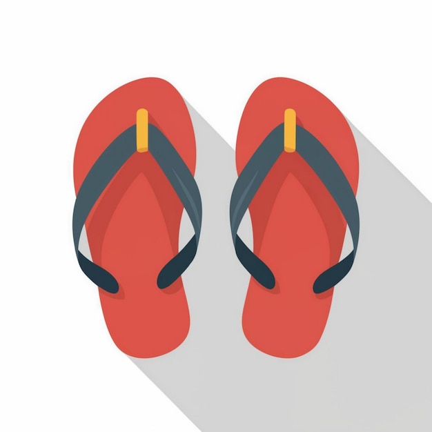 Vector fliflop sandals icon vector illustration