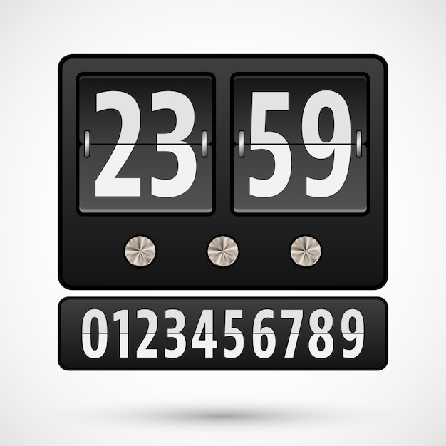 Flip clock or countdown timer