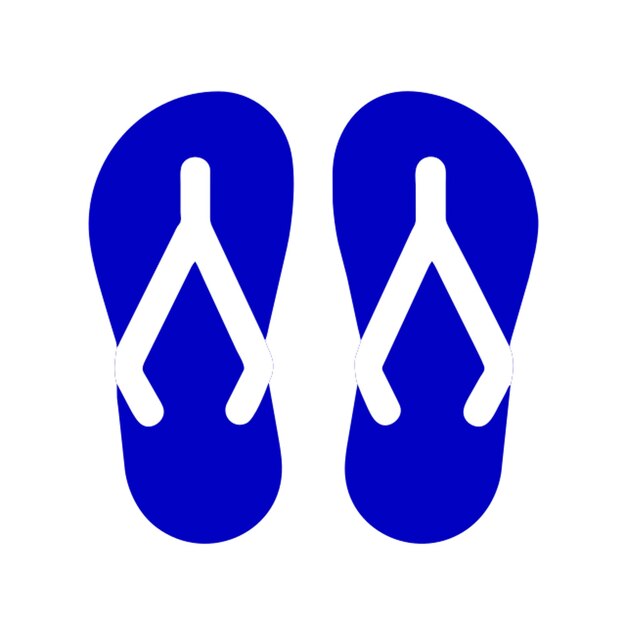 Vector flip flops icon