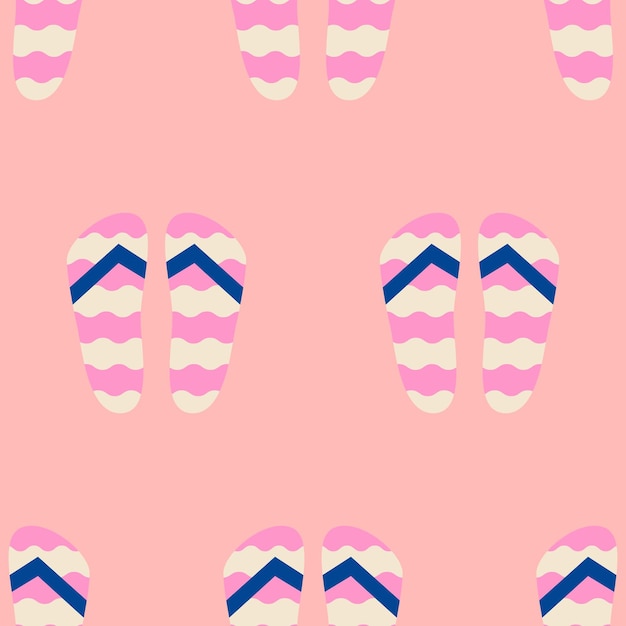 Flip flops seamless pattern