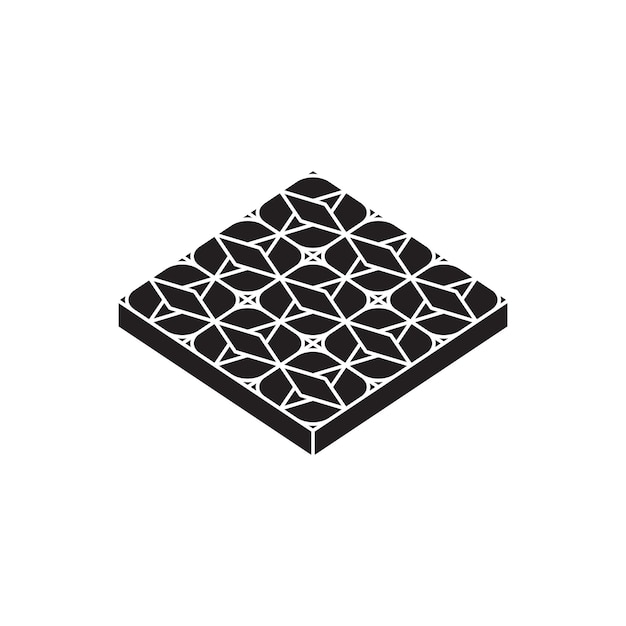 Vector floor ceramic icon illustration