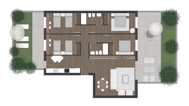 Vector floor plan