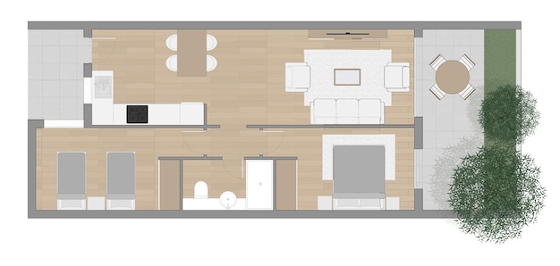 Vector floor plan