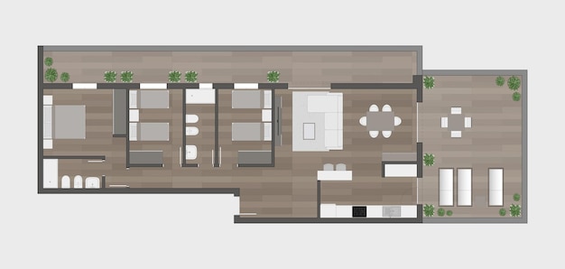 Vector floor plan