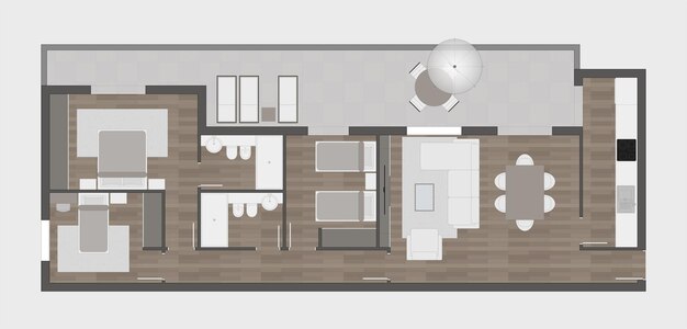 Vector floor plan