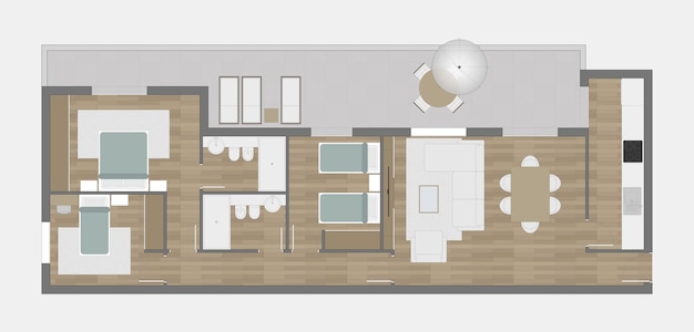 Vector floor plan