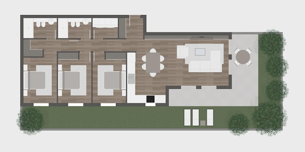 Vector floor plan