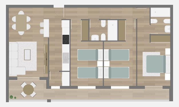 Vector floor plan