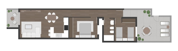 Vector floor plan