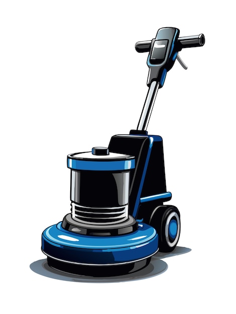 Vector floor polisher vector graphics illustration eps source file format lossless scaling icon design