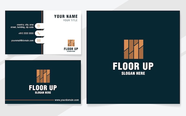 Floor up logo template on modern style