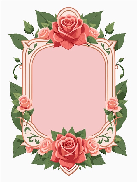 Flora frame template