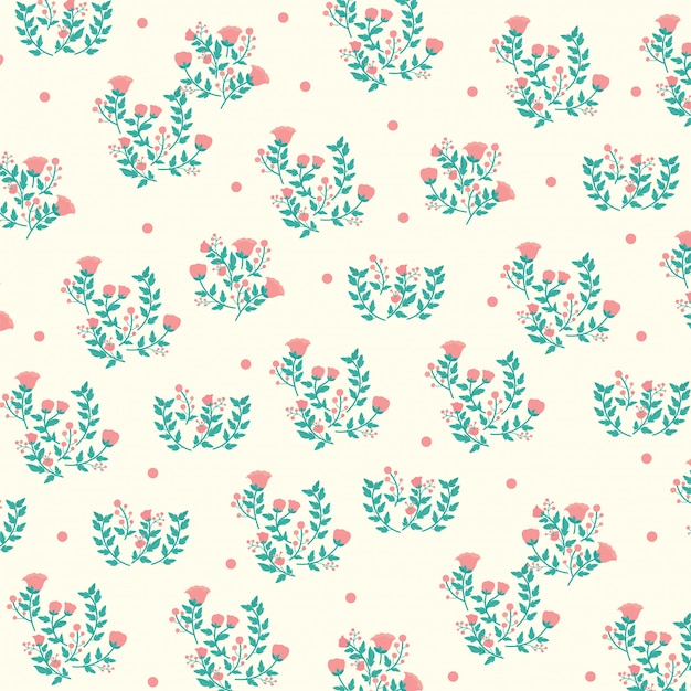 Flora sweet pattern background