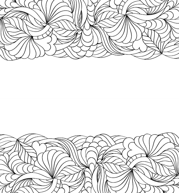 Vector  floral abstract pattern