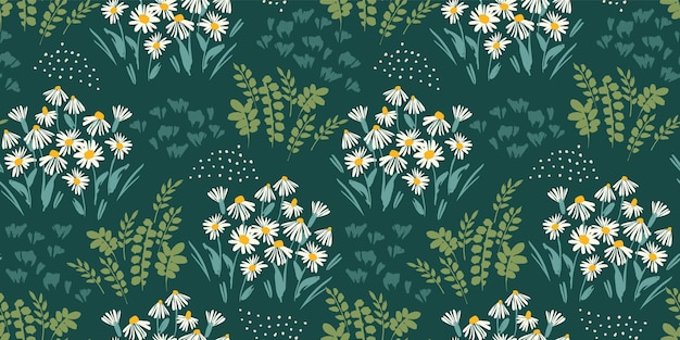 Floral abstract seamless pattern Vector design for different surfases