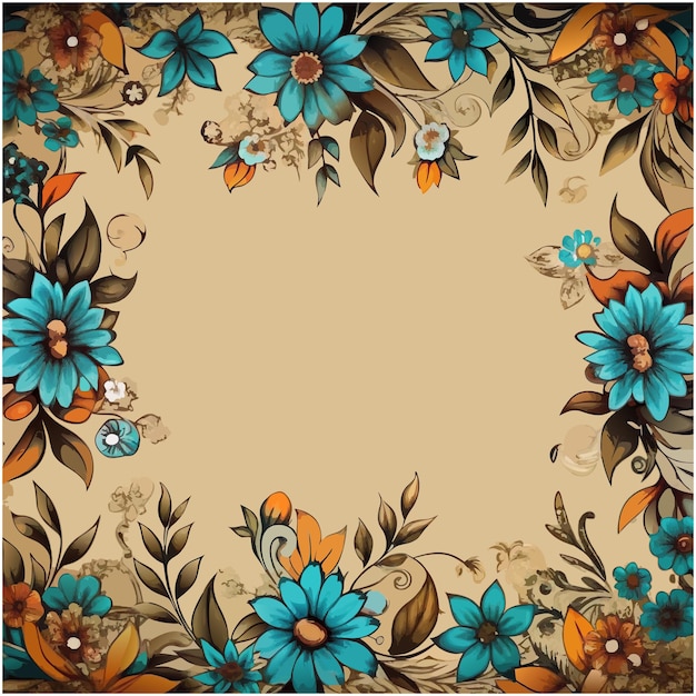 Floral Background Design Illustration