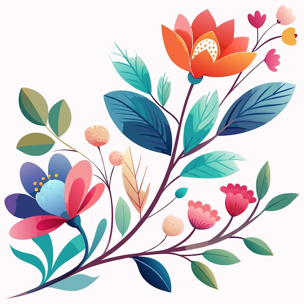 Floral Background Design Illustration