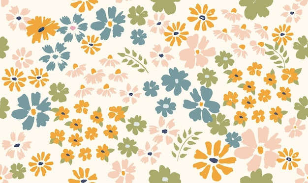 Floral background for textile, swimsuit, pattern covers, surface, wallpaper, gift wrap.