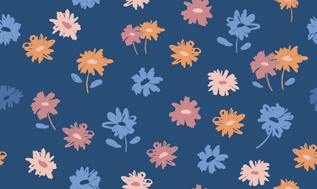 Floral background for textile, swimsuit, wallpaper, pattern covers, surface, gift wrap.