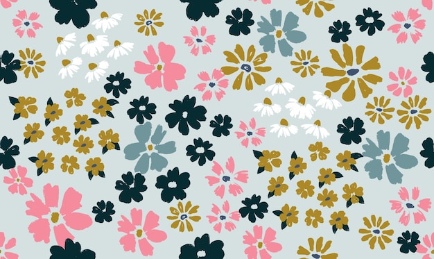 Floral background for textile, swimsuit, wallpaper, pattern covers, surface, gift wrap.