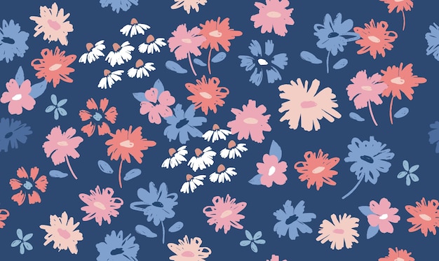 Floral background for textile, swimsuit, wallpaper, pattern covers, surface, gift wrap.